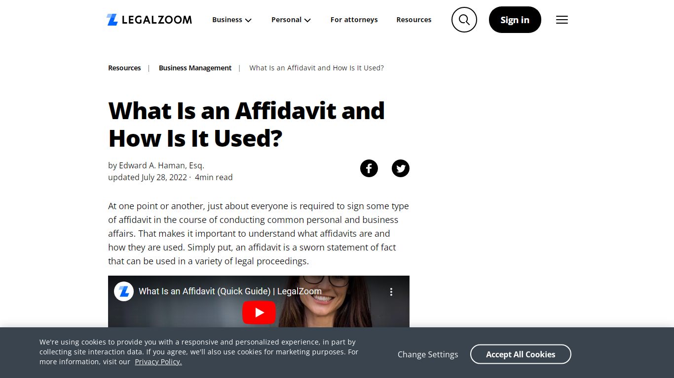 What Is an Affidavit and How Is It Used? | LegalZoom